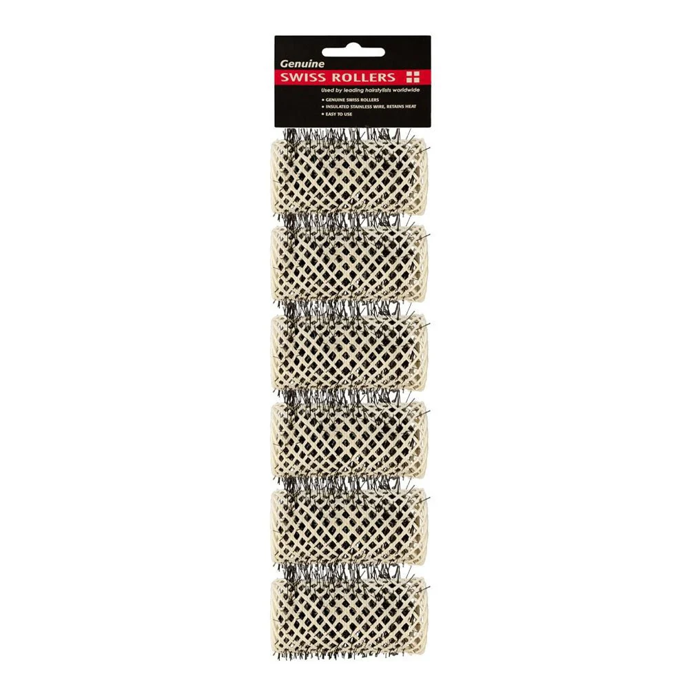 Dateline Swiss Rollers 32mm White 6pc - Image 3