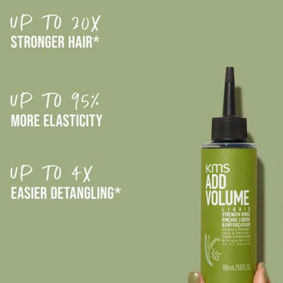 KMS AddVolume Liquid Strengthening Rinse 150ml - Image 2