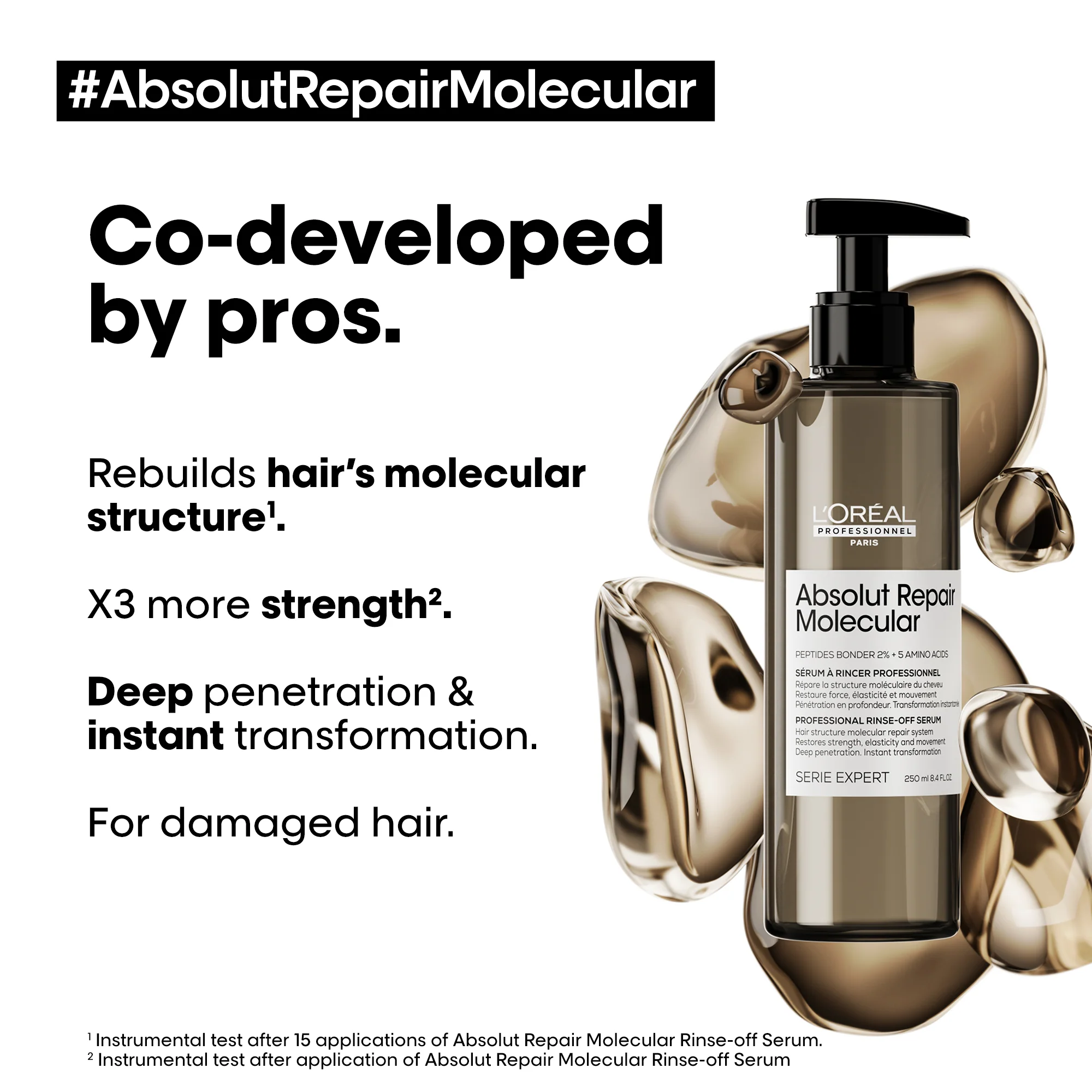 L'Oreal Professionnel Absolut Repair Molecular Leave In Mask 100ml - Image 6