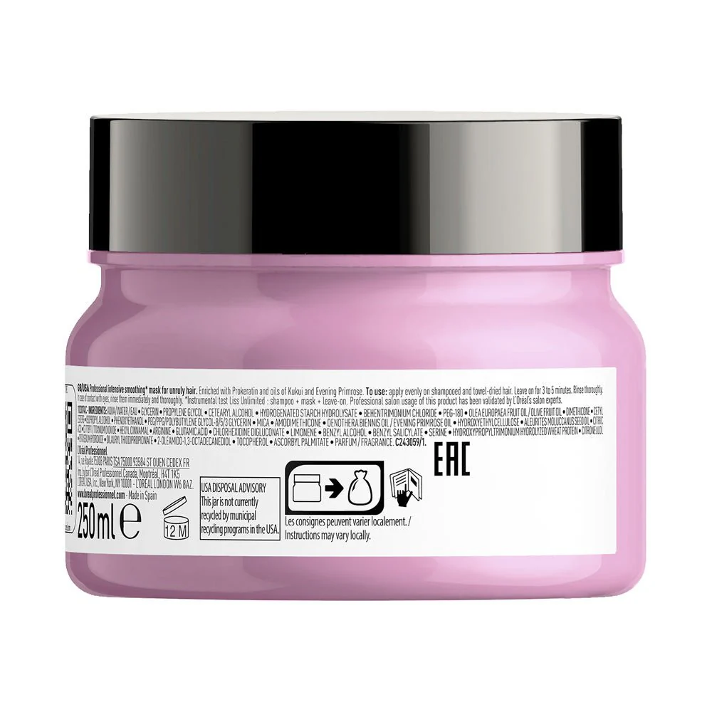 L'Oreal Professionnel Serie Expert Liss Unlimited Mask 250ml - Image 2