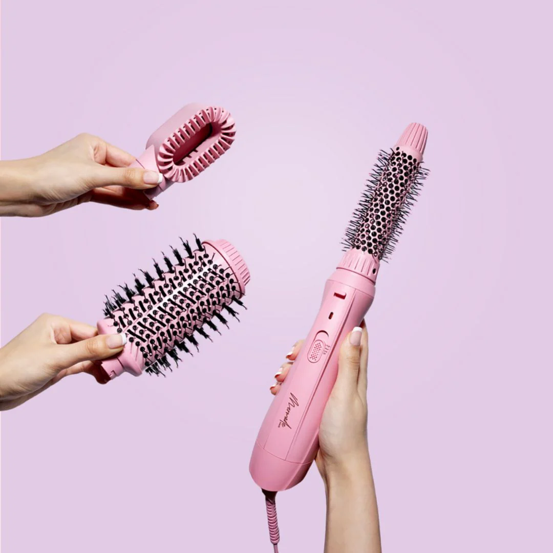 Mermade Hair Interchangeable Blow Dry Brush Pink - Image 7