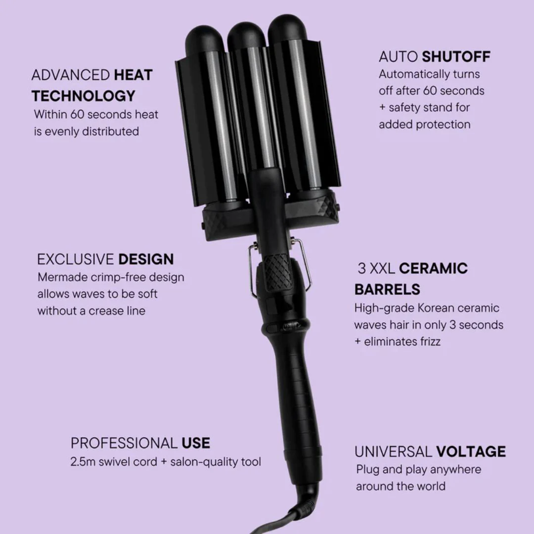 Mermade Hair Pro Waver 32mm Black - Image 10