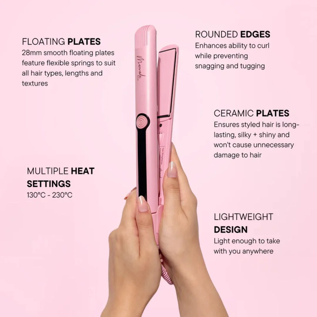 Mermade Hair Straightener 28mm Pink - Image 11