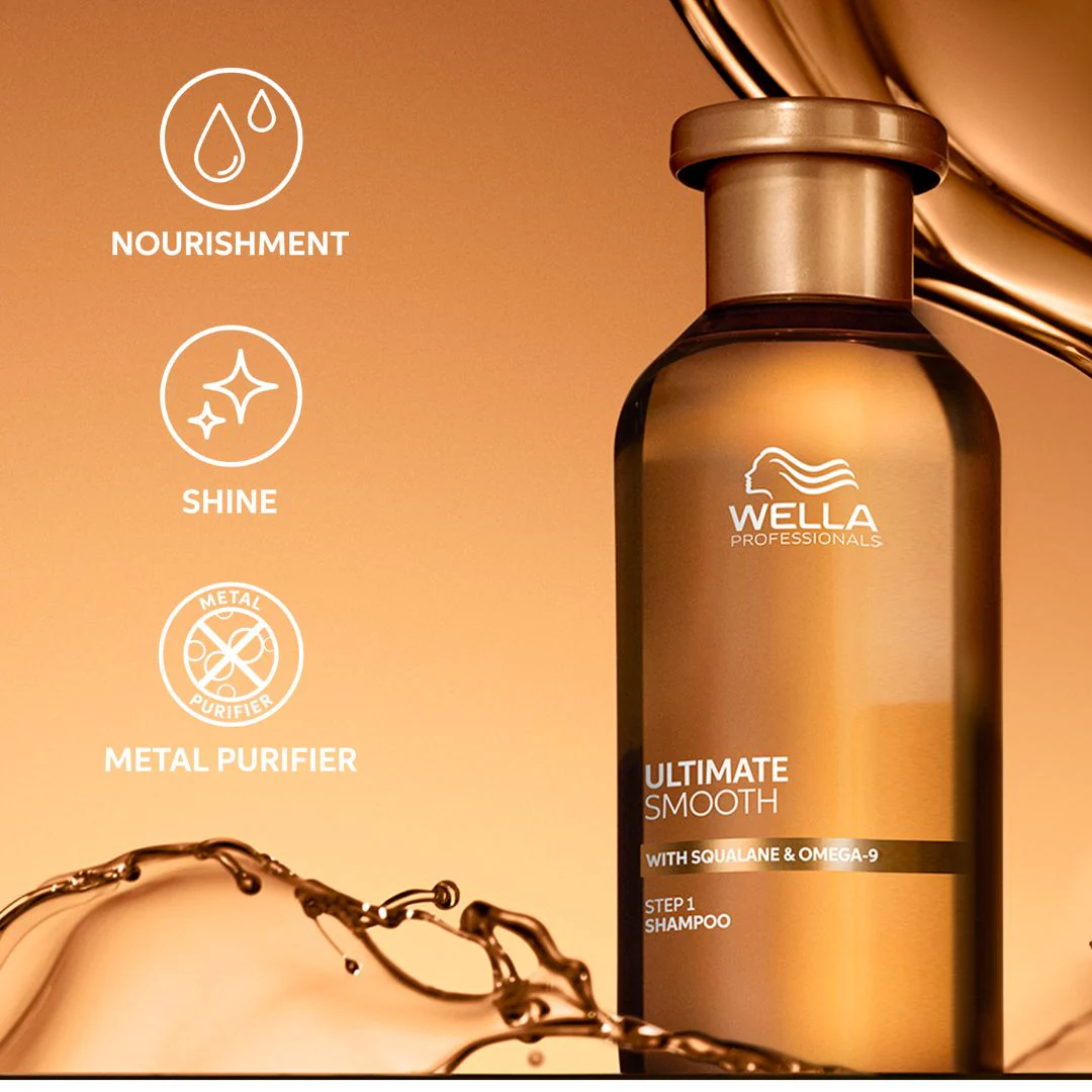 Wella Professionals Ultimate Smooth Shampoo 250ml - Image 3