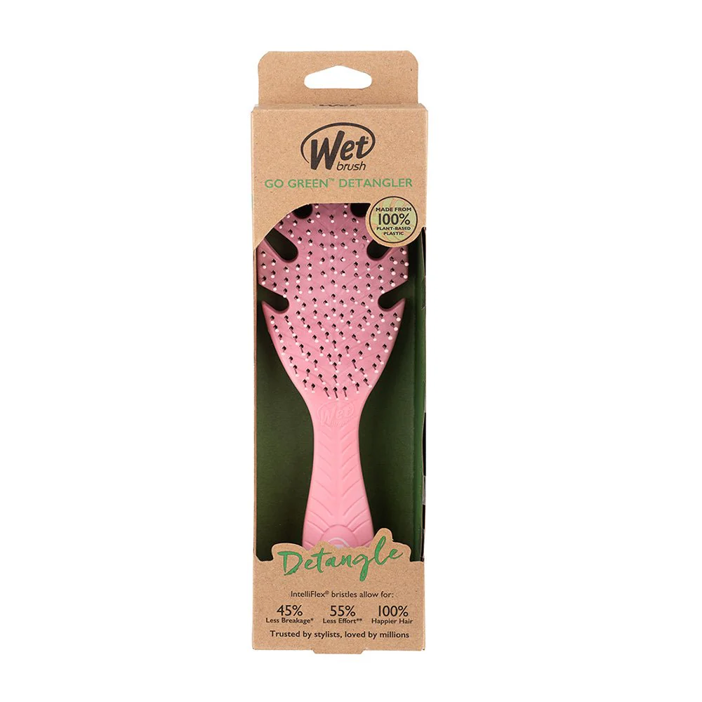 Wet Brush Go Green Detangler Brush Pink - Image 3